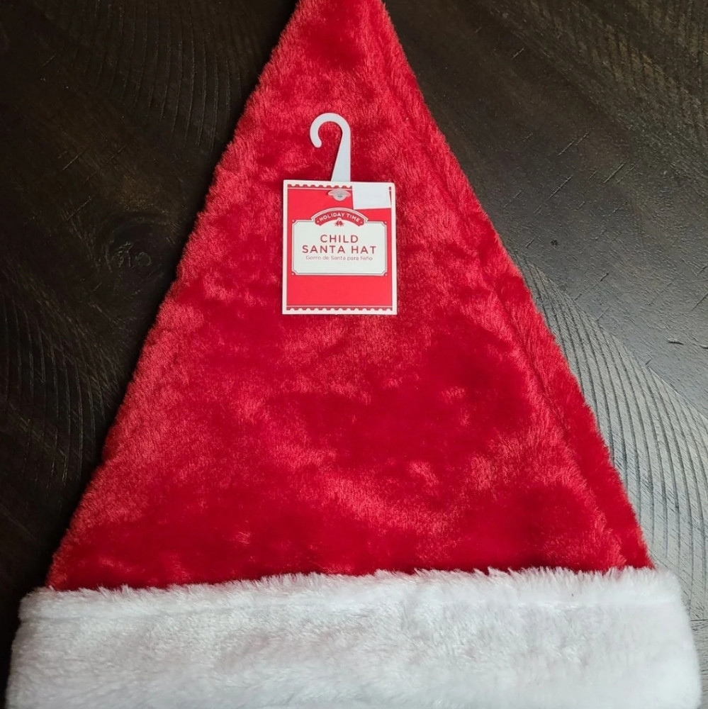 Children's Plush Santa Claus Hat - Brand New